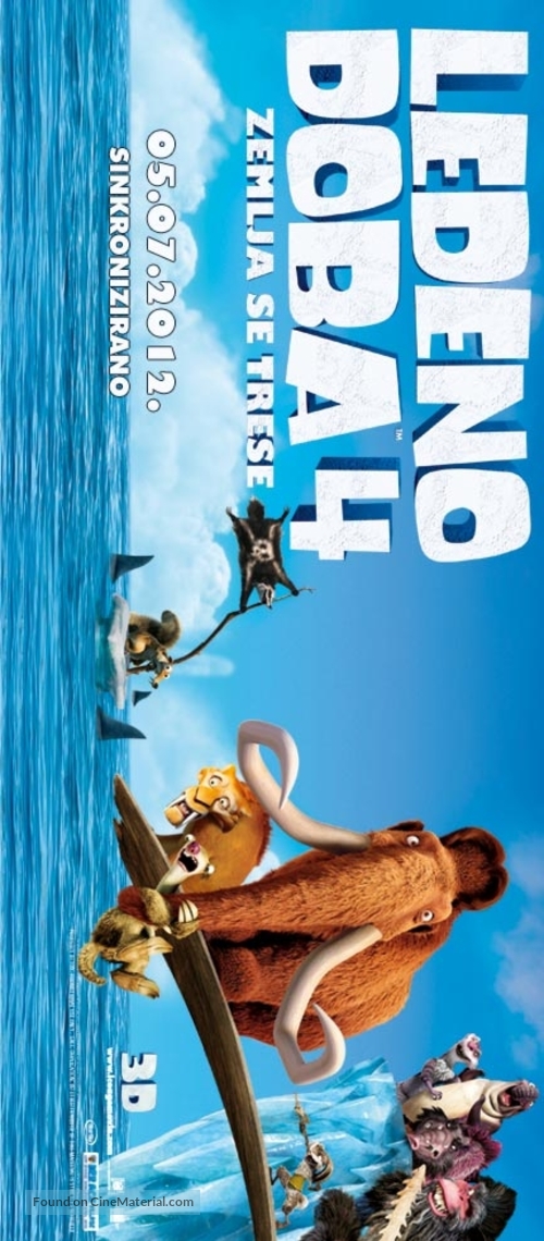 Ice Age: Continental Drift - Croatian Movie Poster