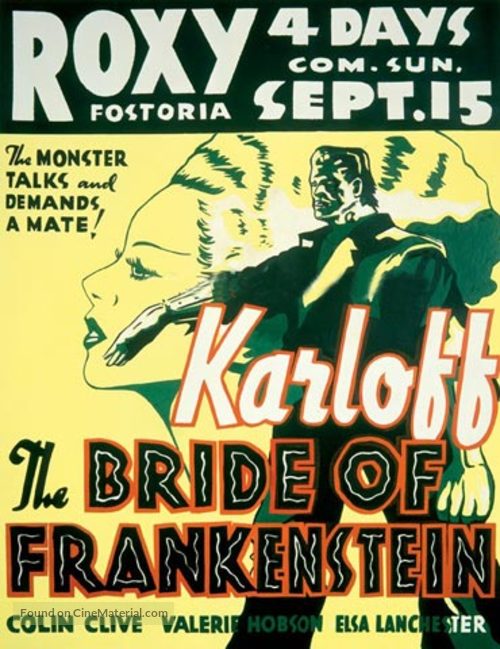 Bride of Frankenstein - Theatrical movie poster