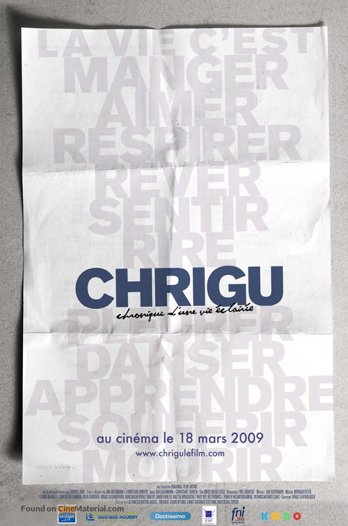 Chrigu - French Movie Poster