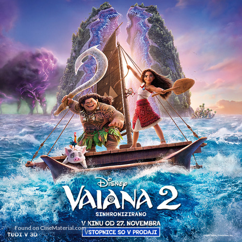 Moana 2 - Slovenian Movie Poster