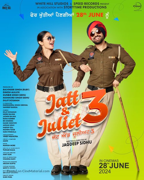 Jatt &amp; Juliet 3 - Indian Movie Poster