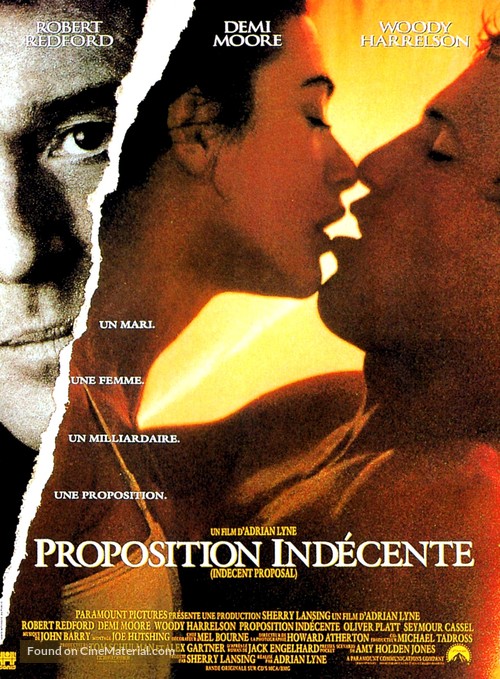 Indecent Proposal - French Movie Poster