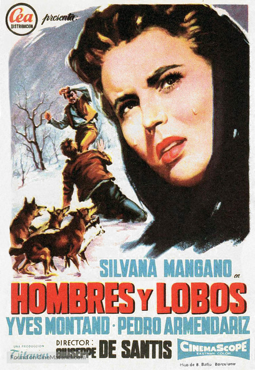Uomini e lupi - Spanish Movie Poster