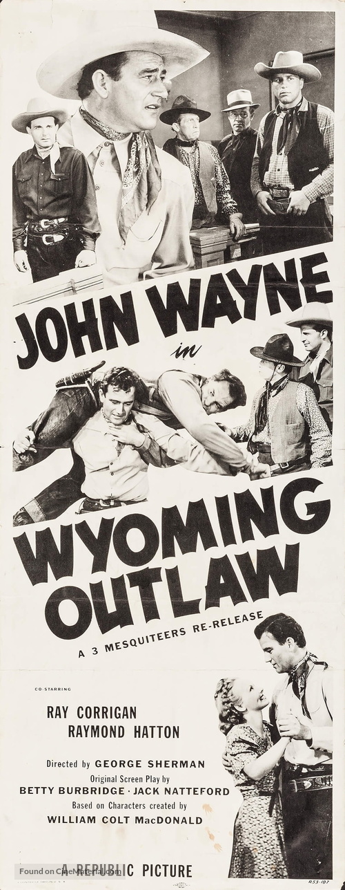 Wyoming Outlaw - Re-release movie poster