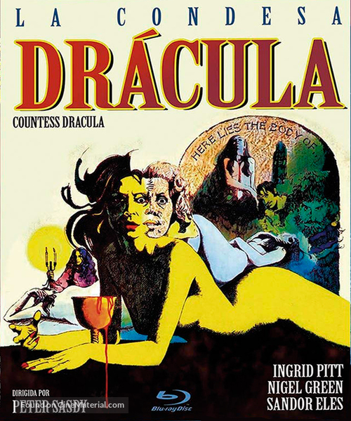 Countess Dracula - Spanish Blu-Ray movie cover