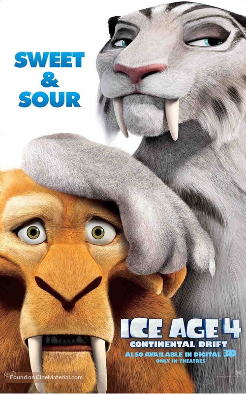 Ice Age: Continental Drift - Character movie poster