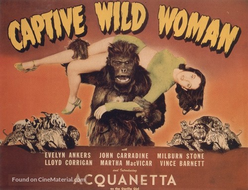 Captive Wild Woman - British Movie Poster