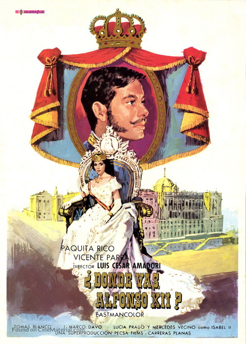 &iquest;D&oacute;nde vas, Alfonso XII? - Spanish Movie Poster