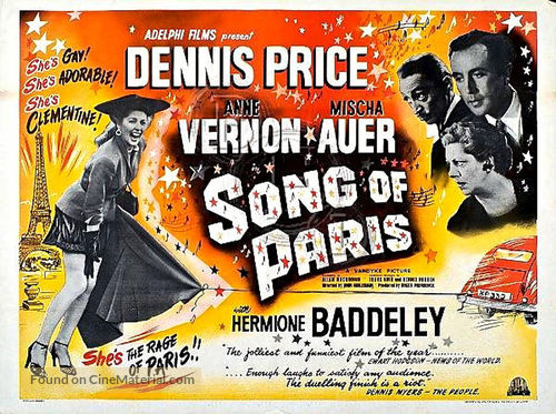Song of Paris - British Movie Poster