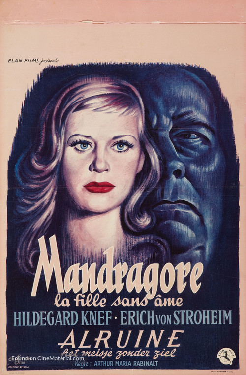 Alraune - Belgian Movie Poster