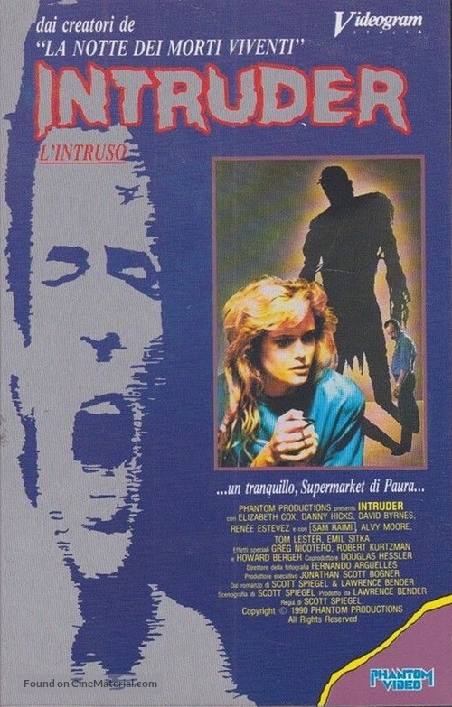 Intruder - Italian VHS movie cover