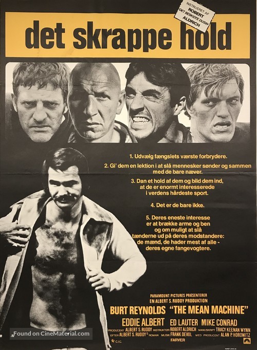 The Longest Yard - Danish Movie Poster