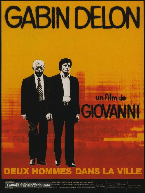 Deux hommes dans la ville - French Movie Poster