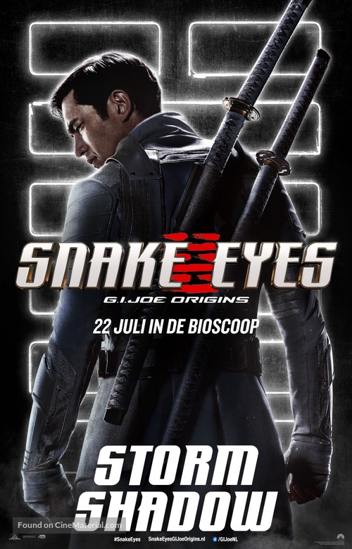Snake Eyes: G.I. Joe Origins - Dutch Movie Poster