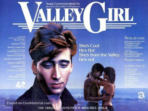 Valley Girl - British Movie Poster