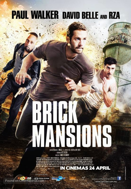 Brick Mansions - Malaysian Movie Poster