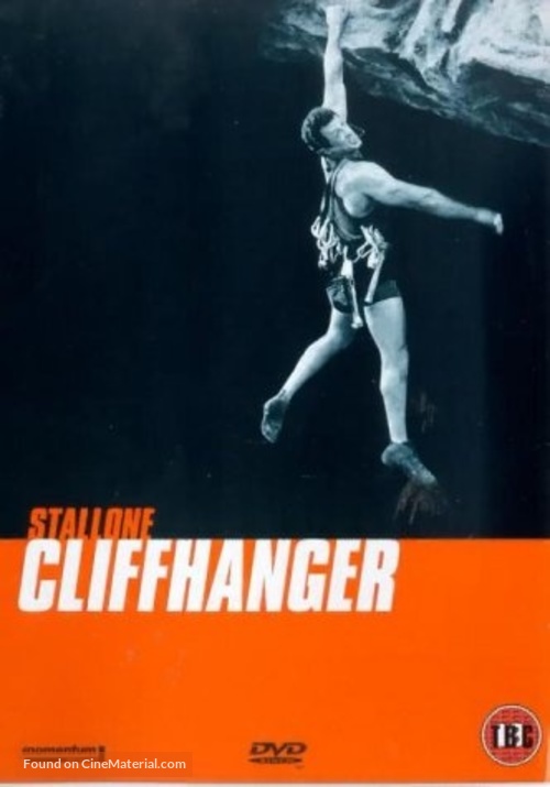 Cliffhanger - British DVD movie cover