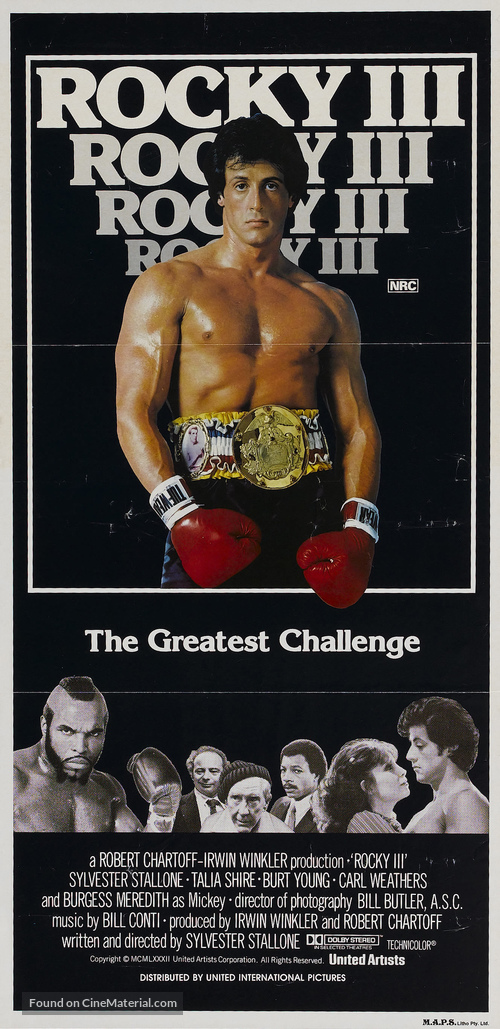 Rocky III - Australian Movie Poster