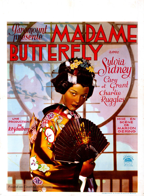 Madame Butterfly - Belgian Movie Poster