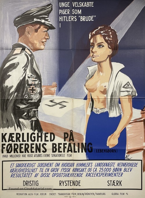 Lebensborn - Danish Movie Poster