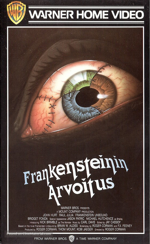 Frankenstein Unbound - Finnish VHS movie cover