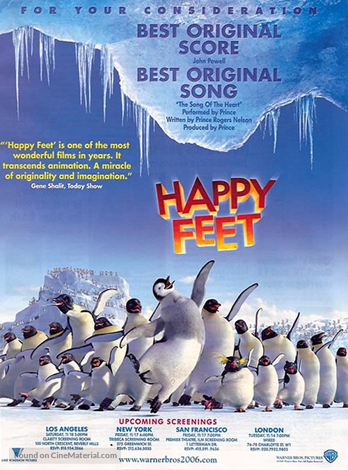 Happy Feet - For your consideration movie poster