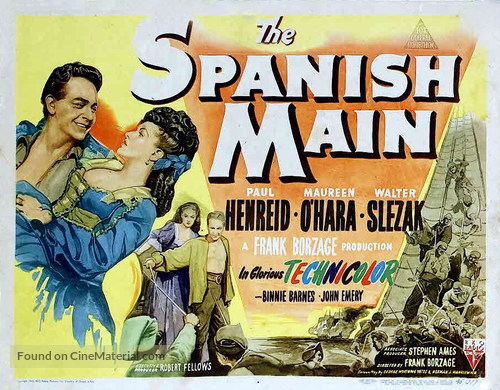 The Spanish Main - Australian Movie Poster