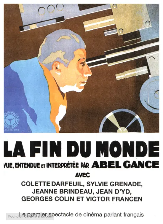 La Fin Du Monde 1931 French Movie Poster