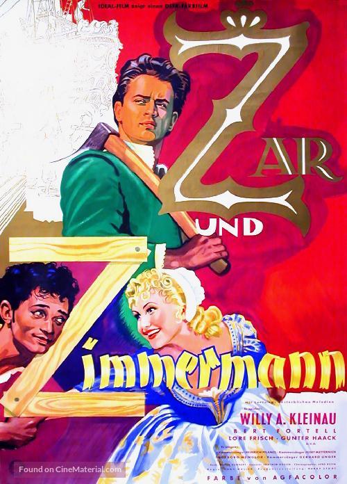 Zar und Zimmermann - German Movie Poster