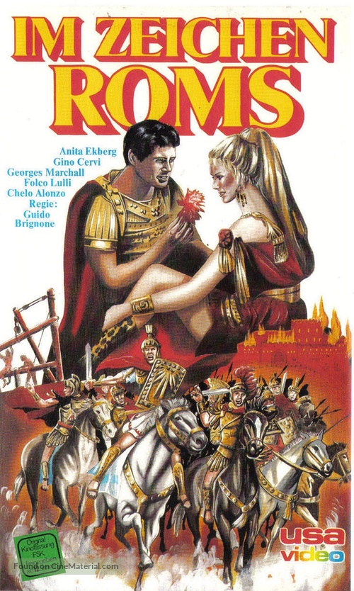 Nel segno di Roma - German VHS movie cover