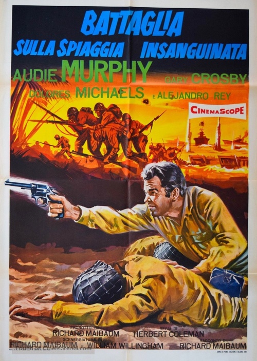 Battle at Bloody Beach - Italian Movie Poster