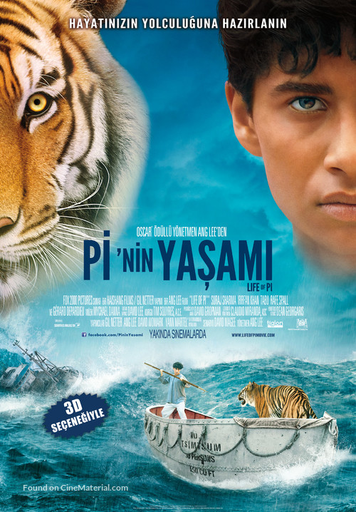 Life of Pi - Turkish Movie Poster