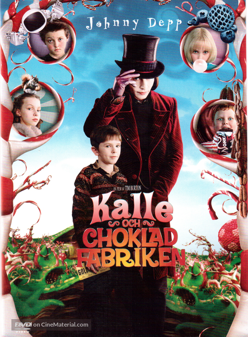 Charlie and the Chocolate Factory - Swedish DVD movie cover