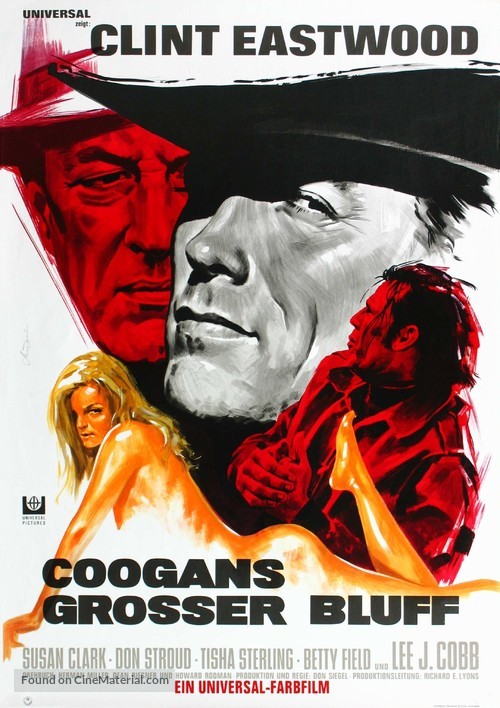 Coogan&#039;s Bluff - German Movie Poster