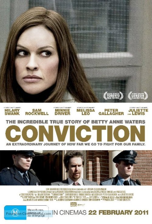 Conviction - Australian Movie Poster