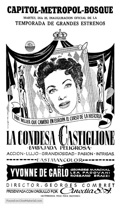 La contessa di Castiglione - Spanish poster