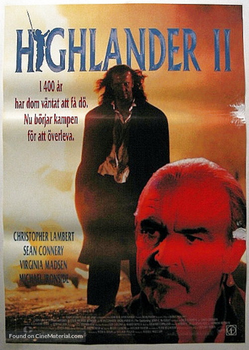 Highlander II: The Quickening - Swedish Movie Poster