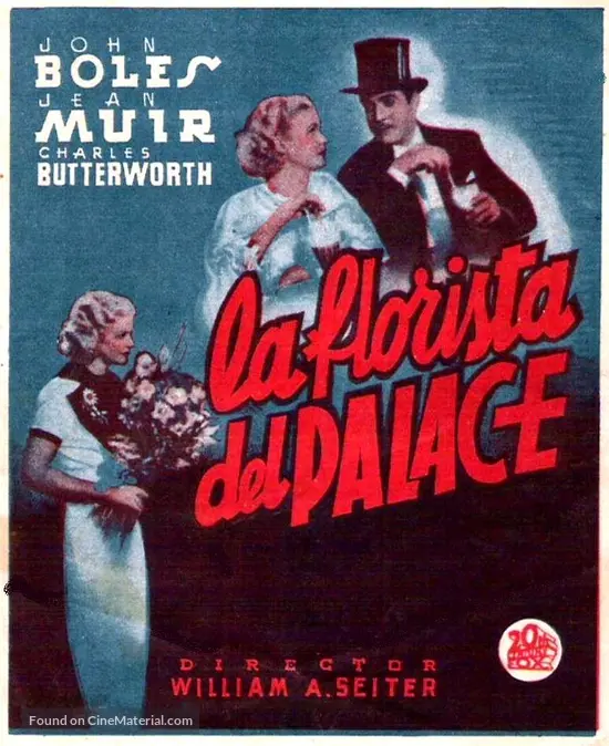 Orchids To You 1935 Spanish Movie Poster