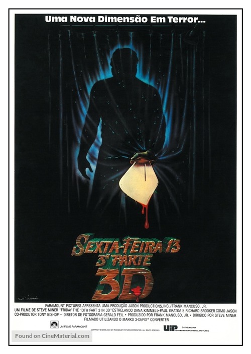 Friday the 13th Part III - Brazilian Movie Poster