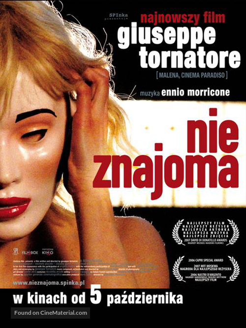 La sconosciuta - Polish Movie Poster