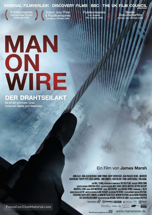 Man on Wire - German Movie Poster