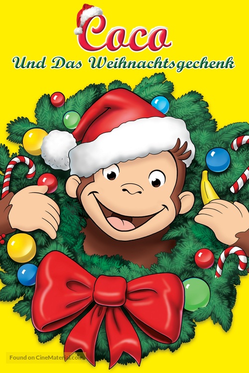 Curious George: A Very Monkey Christmas - German Movie Cover