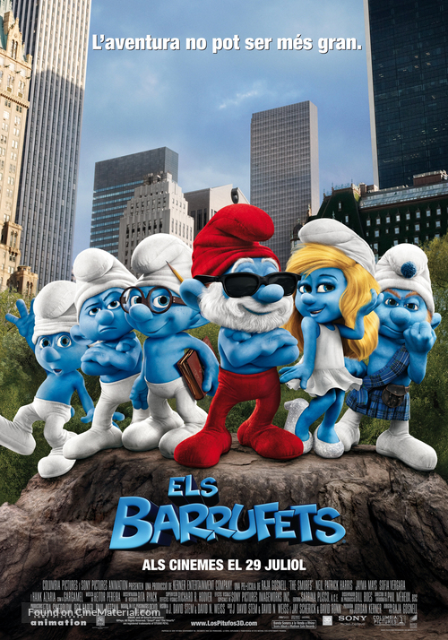 The Smurfs - Andorran Movie Poster