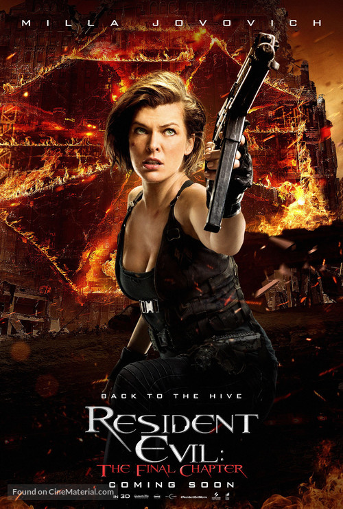 Resident Evil: The Final Chapter - British Movie Poster