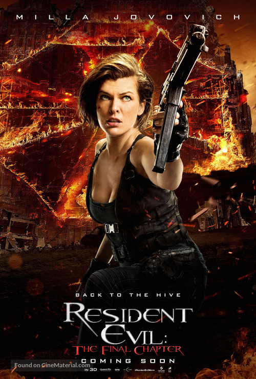 Resident Evil: The Final Chapter - British Movie Poster