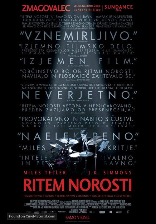 Whiplash - Slovenian Movie Poster