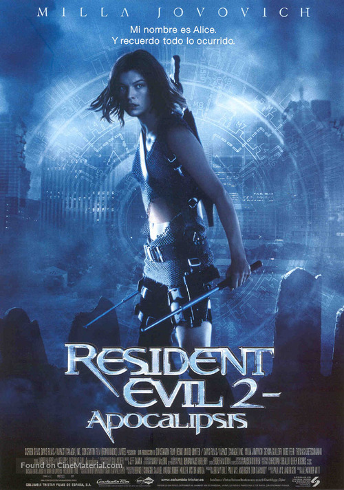 Resident Evil: Apocalypse - Spanish Movie Poster