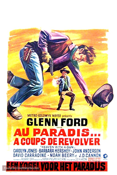 Heaven with a Gun - Belgian Movie Poster