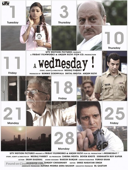 A Wednesday - Indian Movie Poster
