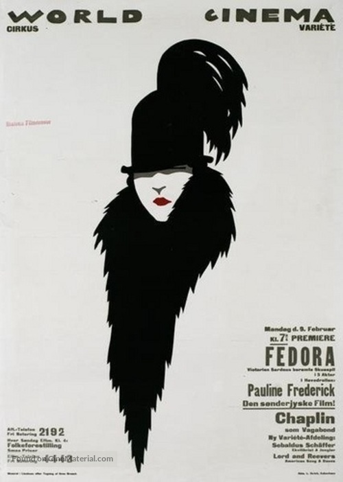Fedora - Danish Movie Poster